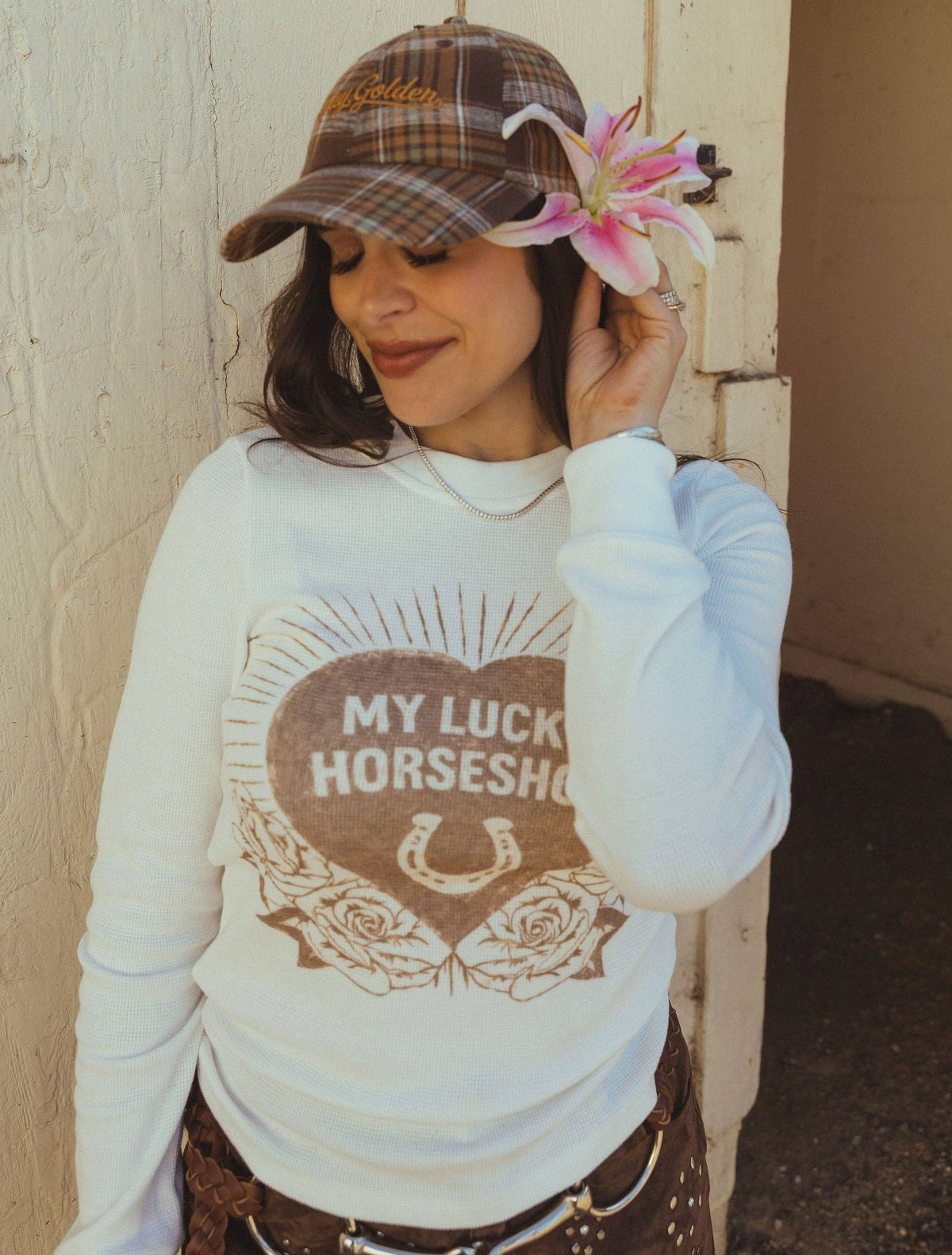 Rodeo Quincy Roses & Luck Thermal Top
