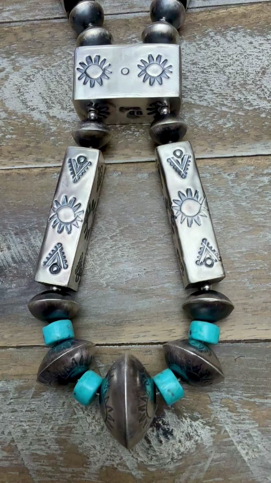 Sophia Becenti Jacla with Turquoise Heishi Beads